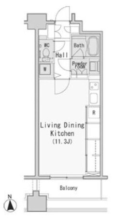 レジディア西麻布の物件間取画像